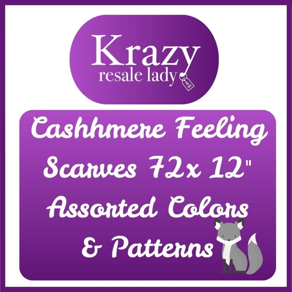 Cashmere Feeling Scarves 72x12 for Live Shows